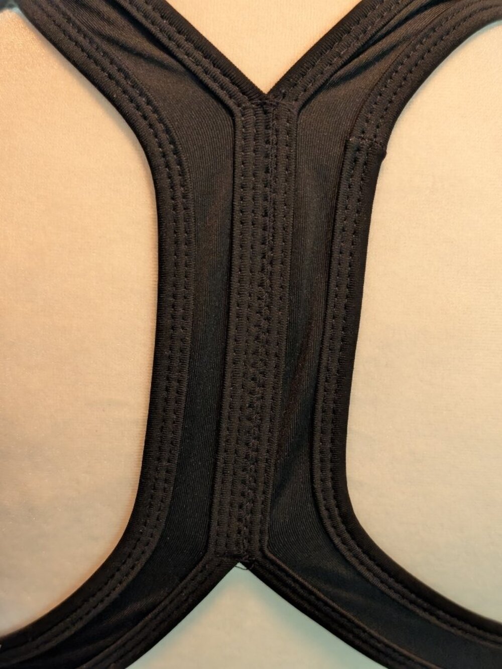 Black Racer-Back Adjustible Sports Bra-Size L - Picture 4 of 5
